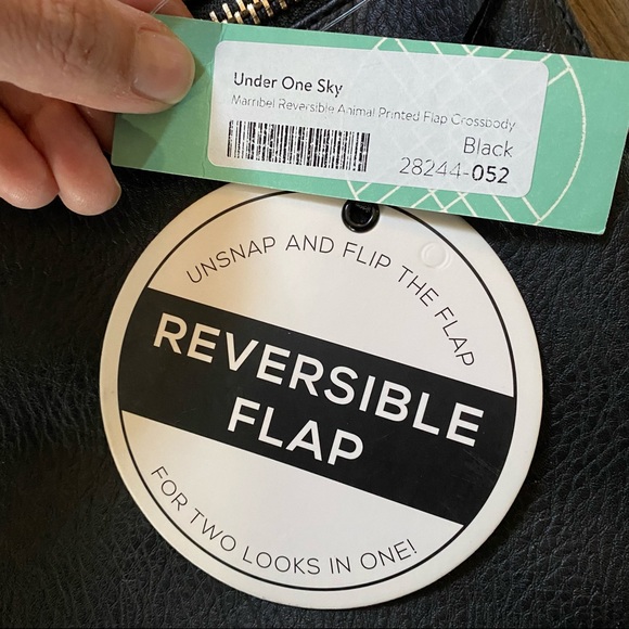 NWT Stitch Fix Under One Sky Marribel Reverse Animal Print Crossbody Purse - Picture 9 of 10